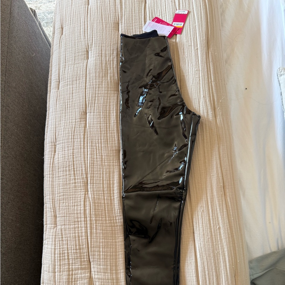 Commando Black Faux Patent Leather Leggings